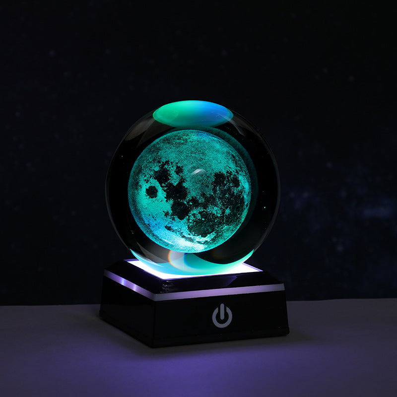 3D Inner Carving Crystal Ball Touch Sensor Night Light